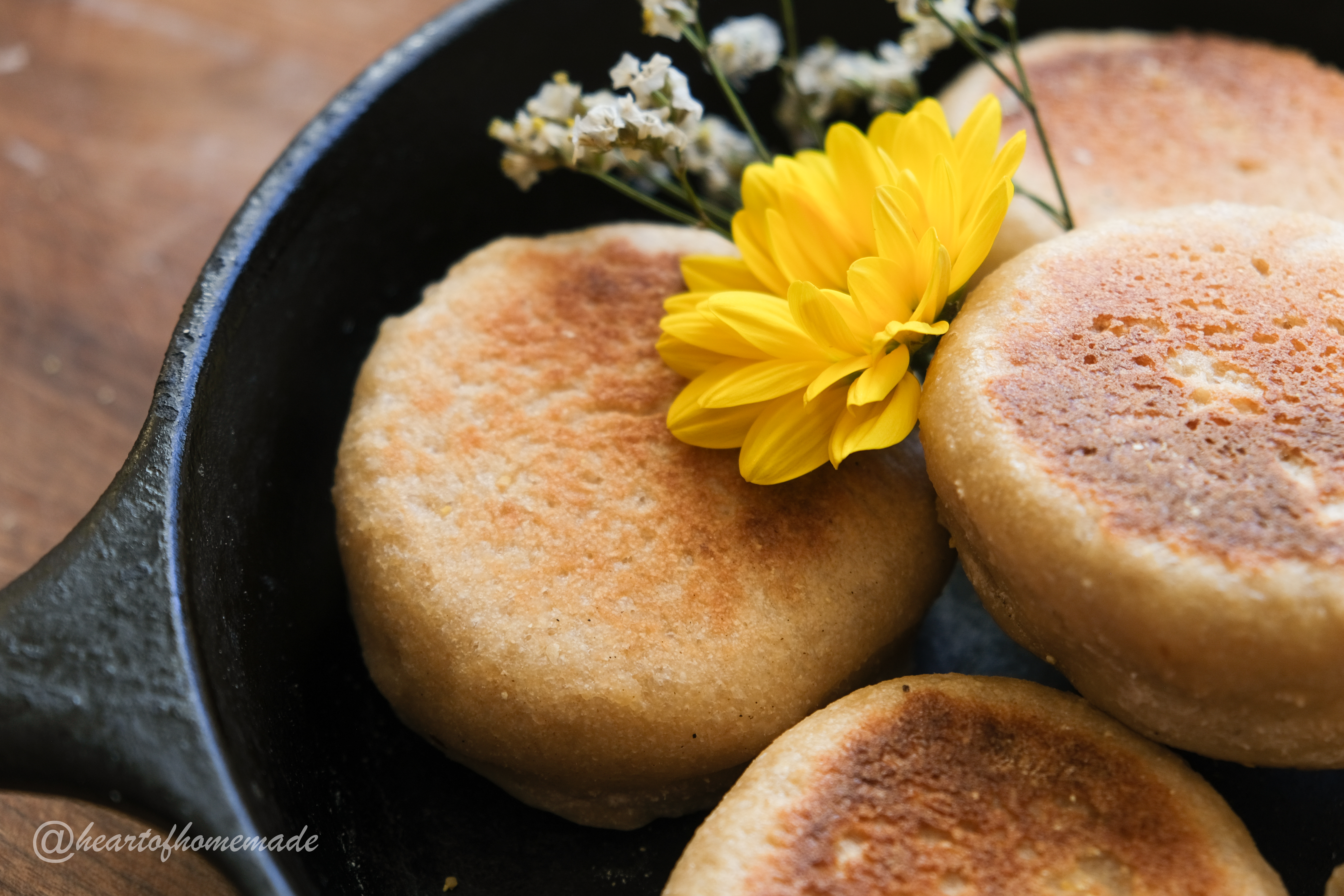 Spelt Sourdough English Muffins