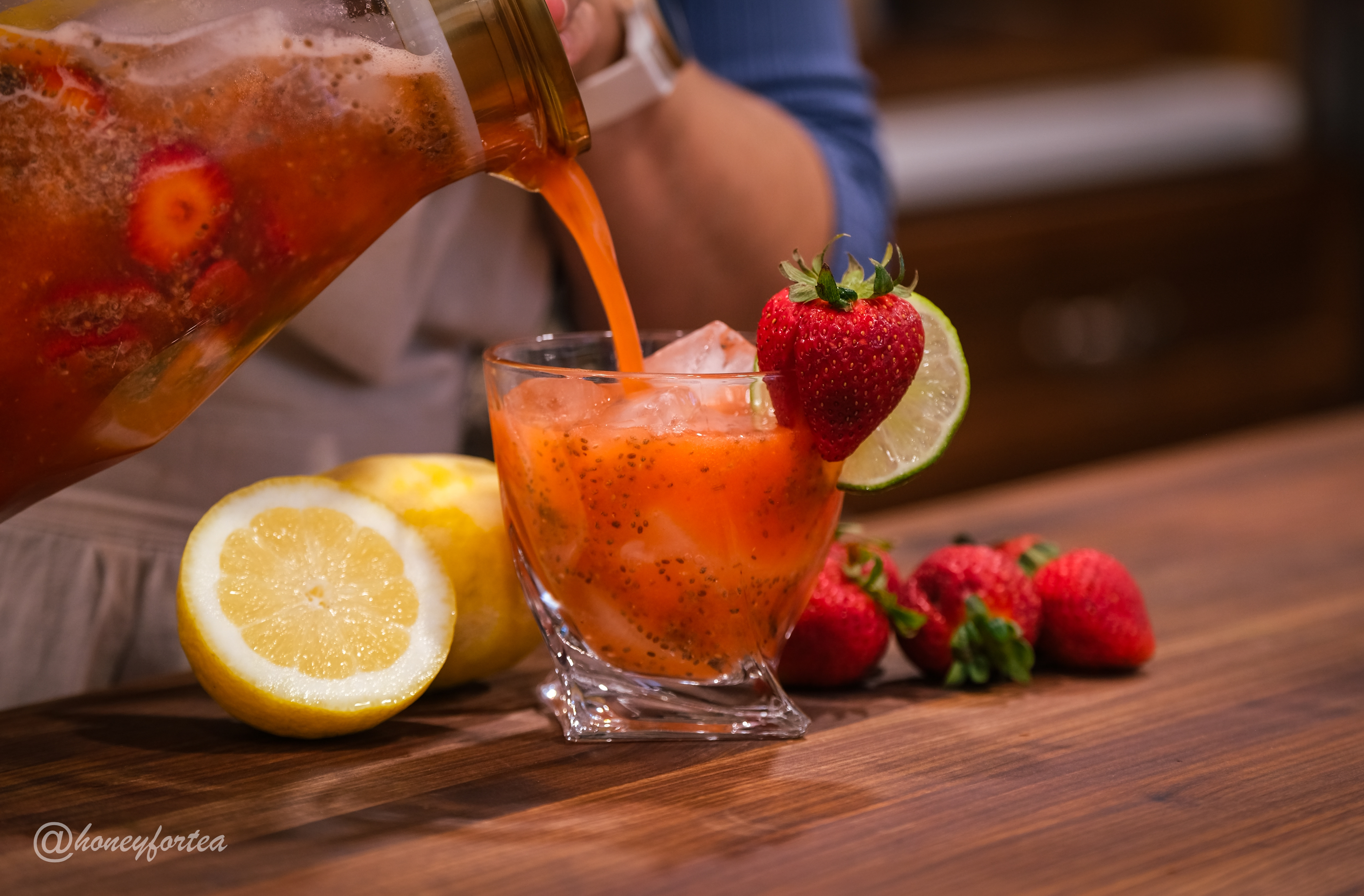 Strawberry Chia Citrus Spritz